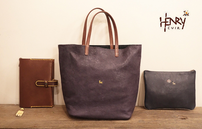 HENRY CUIR ハンドバッグ アンリークイール-